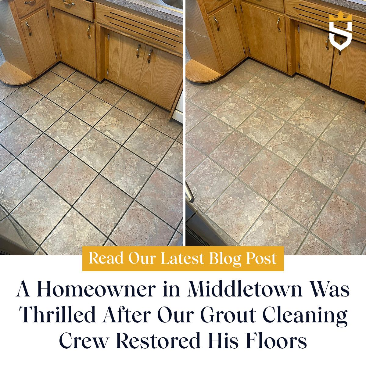 A Homeowner in Middletown Was Thrilled After Our Grout Cleaning Crew Restored His Floors